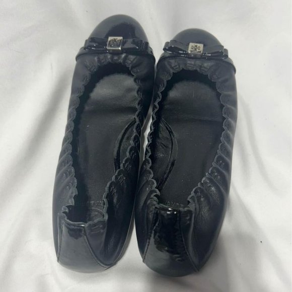 TORY BURCH leather flats with silver details. Size 10. Excellent condition. - Picture 1 of 10
